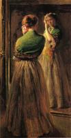 Joseph R DeCamp - Girl with a Green Shawl